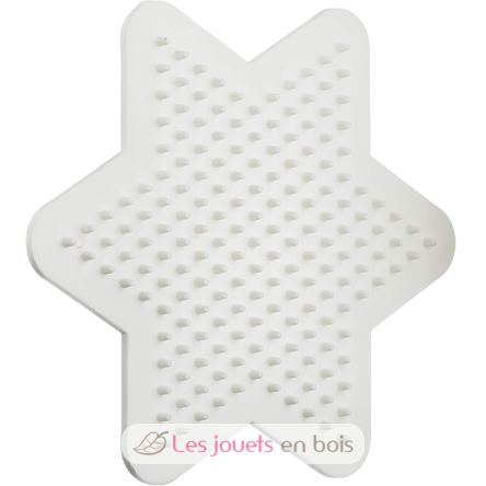 Plato pequeño estrella blanca plastico perlas Midi HAMA-270 Hama 4