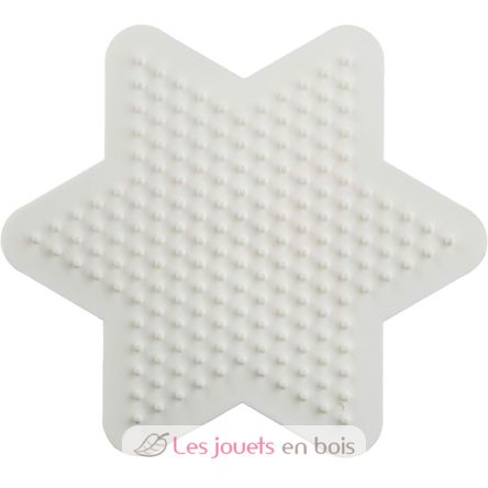 Plato pequeño estrella blanca plastico perlas Midi HAMA-270 Hama 2