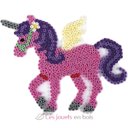 Plato unicornio blanca con bolitas de plastico Midi HAMA-315 Hama 2