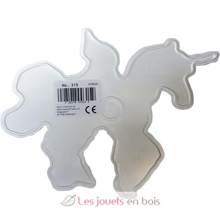 Plato unicornio blanca con bolitas de plastico Midi HAMA-315 Hama 3