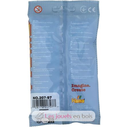 Bolsa de 1000 cuentas de plástico Midi azul hielo HAMA-207-97 Hama 3