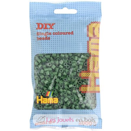 Bolsa de 1000 cuentas de plástico Midi bosque verde HAMA-207-102 Hama 1