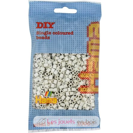 Bolsa de 1000 cuentas de plástico Midi piedra caliza blanca HAMA-207-77 Hama 1