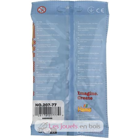Bolsa de 1000 cuentas de plástico Midi piedra caliza blanca HAMA-207-77 Hama 5