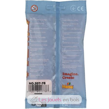Bolsa de 1000 cuentas de plástico Midi melocotón HAMA-207-78 Hama 5