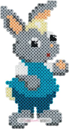 Bolsa de 1000 cuentas de plástico Midi aceite azul HAMA-207-83 Hama 3