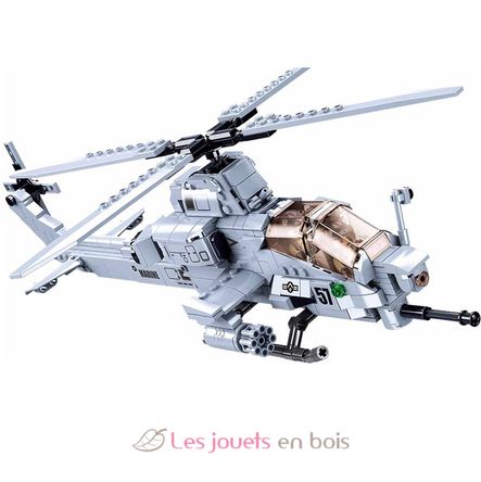Model Bricks - Helicóptero de ataque SL-M38-B0838 Sluban 2