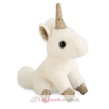 Llavero de peluche de unicornio dorado HO2762 Histoire d'Ours 1