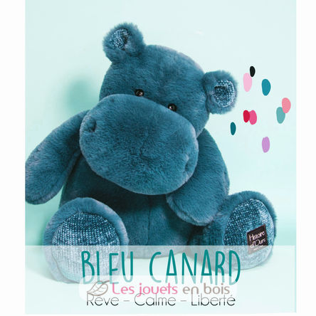 Hip Chic peluche hipopótamo azul 25 cm HO3107 Histoire d'Ours 2