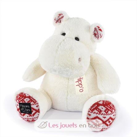 Hip Chic peluche hipopótamo blanco 40 cm HO3202 Histoire d'Ours 1