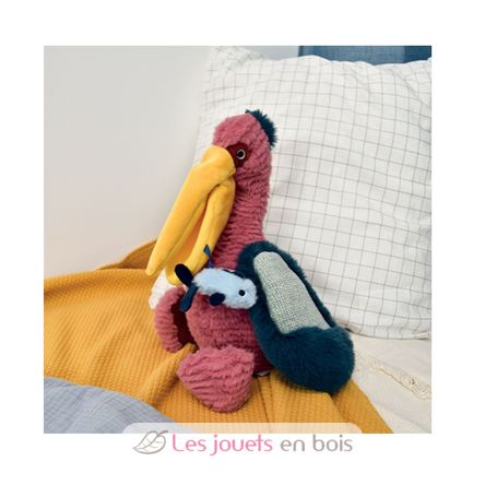Peluche pelícano rosa HO3260 Histoire d'Ours 3