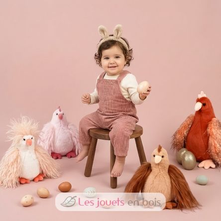 Peluche Gallina con frizz 20 cm HO3446 Histoire d'Ours 6