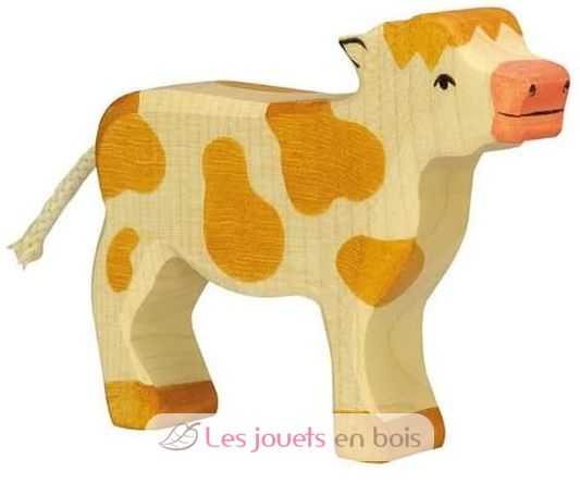 Figura de becerro de pie HZ-80012 Holztiger 1