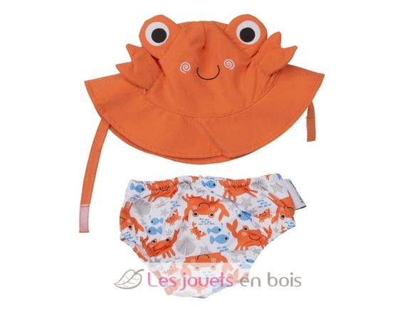 Camisa y gorro de cangrejo (3-6M) ZOO-122-010-001 Zoocchini 1