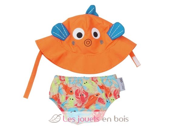 Maillot y gorra de pez (6-12M) ZOO-122-010-008 Zoocchini 1