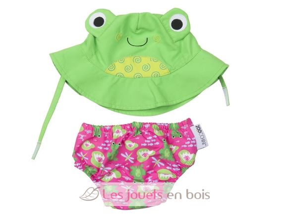 Maillot y gorra de rana (6-12M) ZOO-122-010-011 Zoocchini 1
