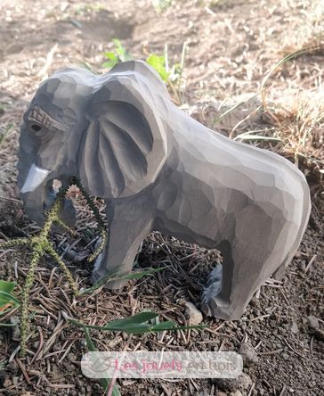 Figura elefante en madera WU-40453 Wudimals 5