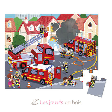 Puzzle de bomberos 24 piezas J02605 Janod 2