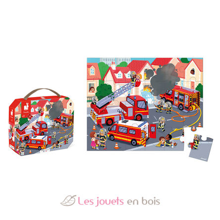 Puzzle de bomberos 24 piezas J02605 Janod 3