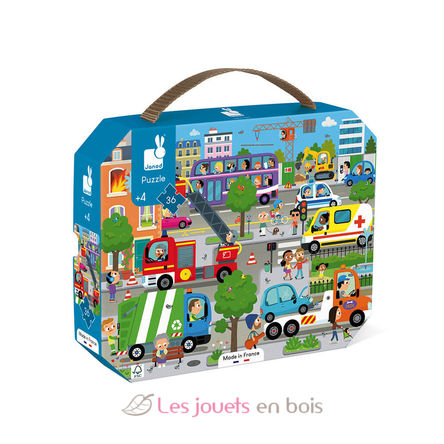 Puzzle de 36 piezas City J02644 Janod 1