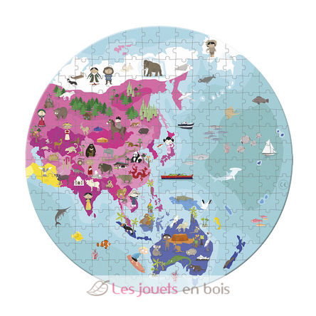 Puzzle Planeta Azul 208 piezas J02655 Janod 3