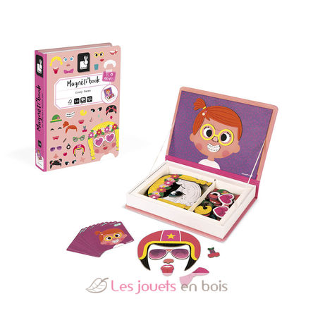 Magnéti'book Crazy Faces Chicas J02717 Janod 1