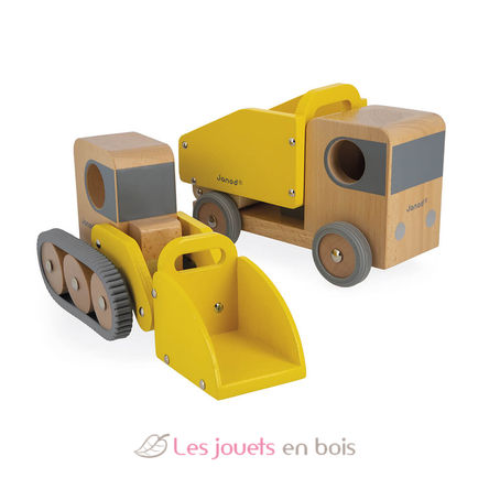 Camión volquete y Excavadora Bolid J04634 Janod 1