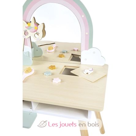 Tocador de madera y accesorios Unicornio J06464 Janod 2