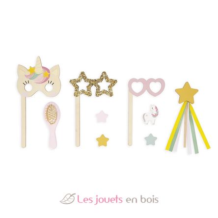 Tocador de madera y accesorios Unicornio J06464 Janod 3