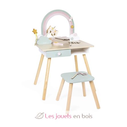 Tocador de madera y accesorios Unicornio J06464 Janod 1