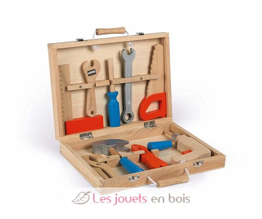 Caja de herramientas de madera Brico'Kids J06481 Janod 2