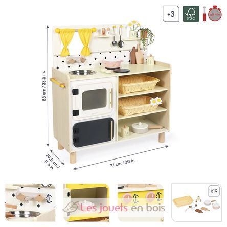Gran cocina de madera Abuelita Alegre J06642 Janod 7