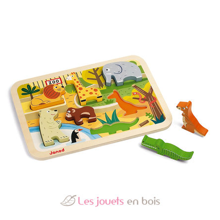 Puzzle 3D Zoo J07022-4103 Janod 3