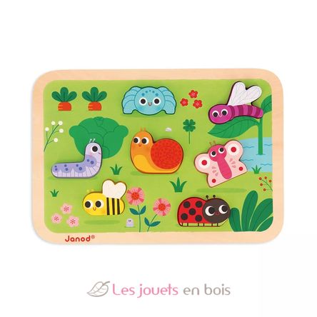 Puzzle Chunky de madera Jardín J07120 Janod 1