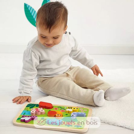 Puzzle Chunky de madera Jardín J07120 Janod 4