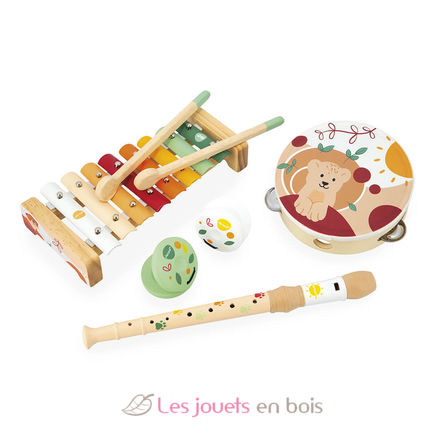 Juego de 5 instrumentos musicales de colores J07615 Janod 1