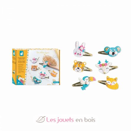 6 pasadores con animales brillantes para crear J07997 Janod 5
