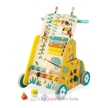 Carrito andador multiactividades de madera Tropik J08269 Janod 6