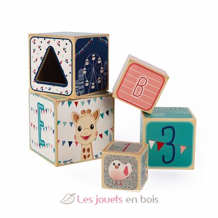 Pirámide de 5 cubos Sophie la Jirafa J09503 Janod 5