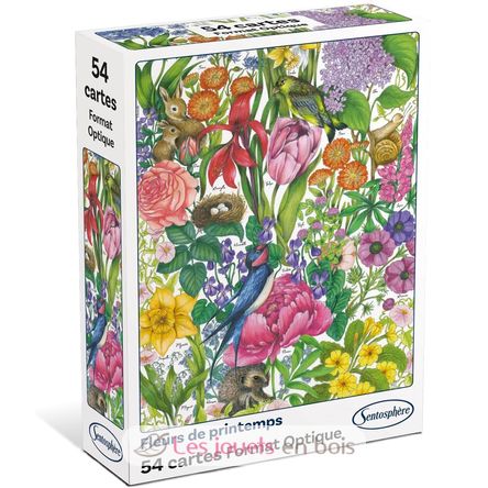 Juego de 54 cartas Flores de primavera SS-1300 Sentosphère 3