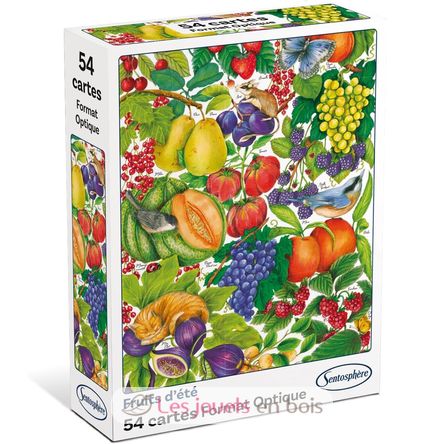 Juego de 54 cartas Frutas de verano SS-1301 Sentosphère 3