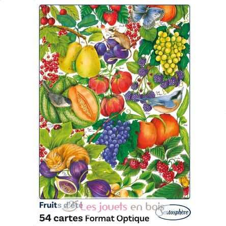 Juego de 54 cartas Frutas de verano SS-1301 Sentosphère 4