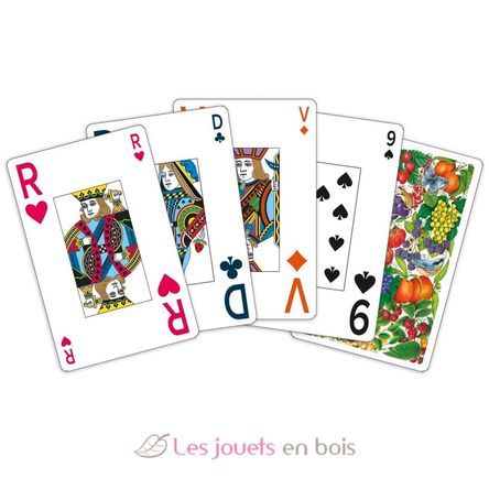 Juego de 54 cartas Frutas de verano SS-1301 Sentosphère 2