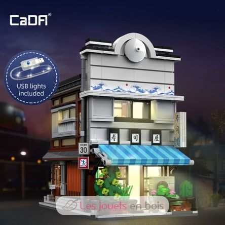 Tienda de sushi japonés 1665 piezas C66018W CaDA 5