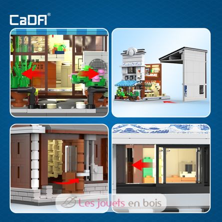 Tienda de sushi japonés 1665 piezas C66018W CaDA 6