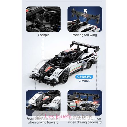 Coche deportivo RC Supercar 457 piezas C51054W CaDA 6