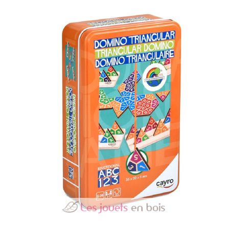 Dominó triangular en caja metálica CA108 Cayro 1