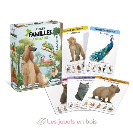 Juego de 7 familias Animales SS-1381 Sentosphère 2