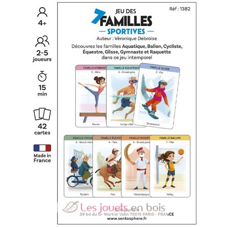 Juego de 7 familias Deportes SS-1382 Sentosphère 3