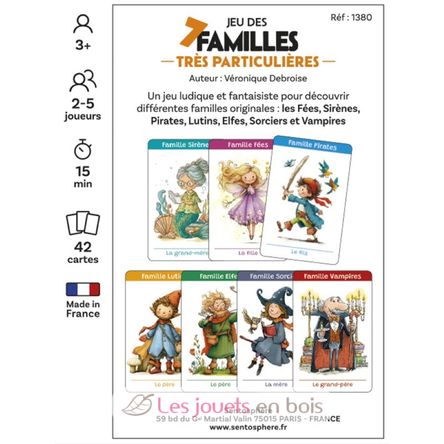 Juego de 7 familias muy especiales SS-1380 Sentosphère 3
